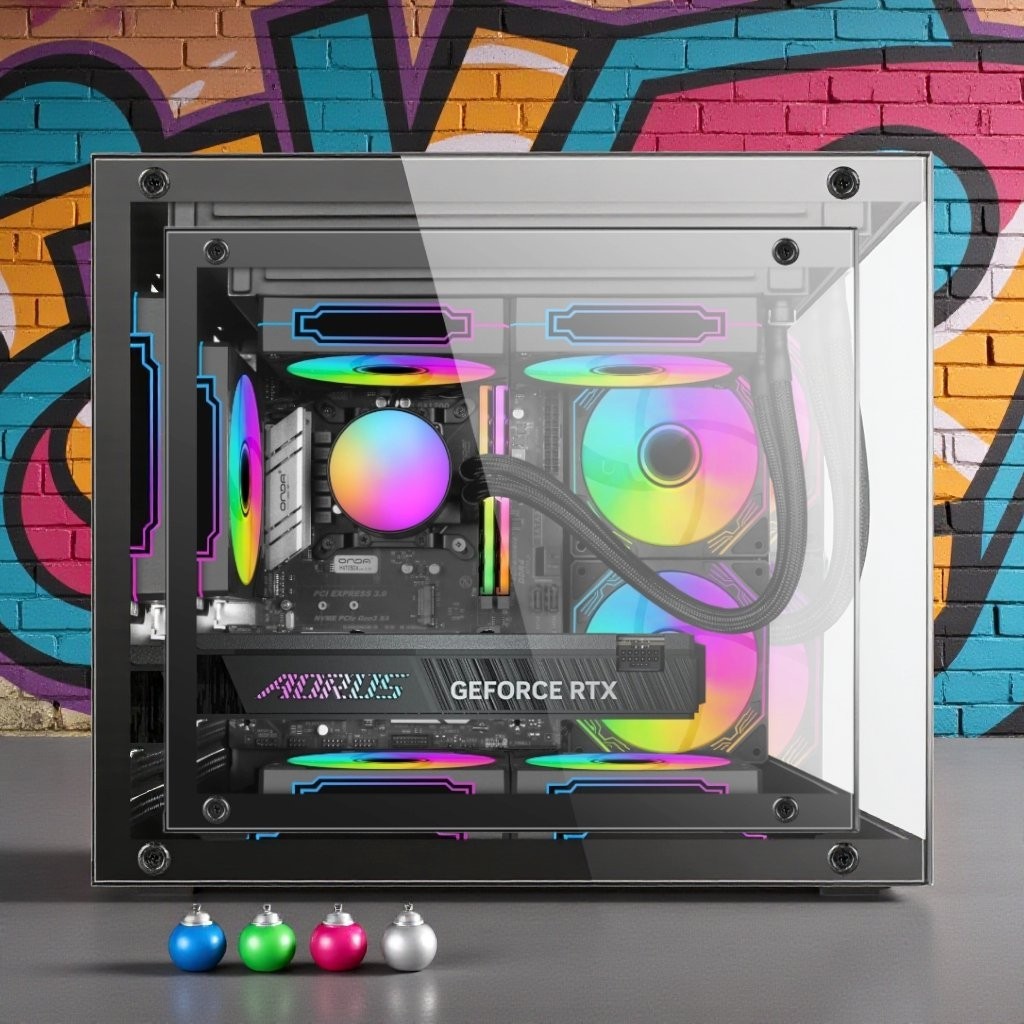 Skytech ARGB Gaming Desktop i7 Computer PC 32GB RAM 1TB SSD RTX 4060 Win11 Wifi6