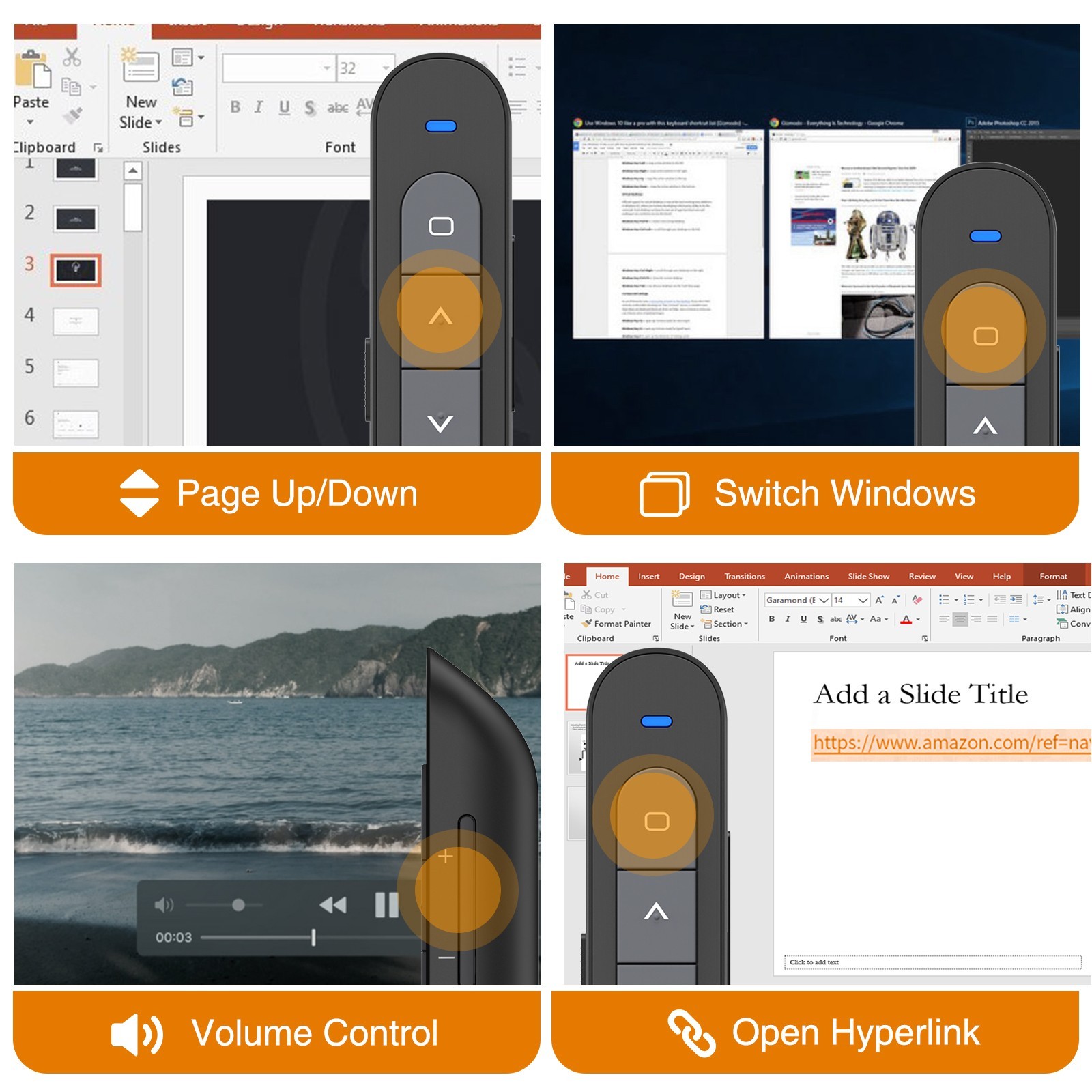 Pointer Presentation Clicker Powerpoint Presentations Presenter Remote For PC