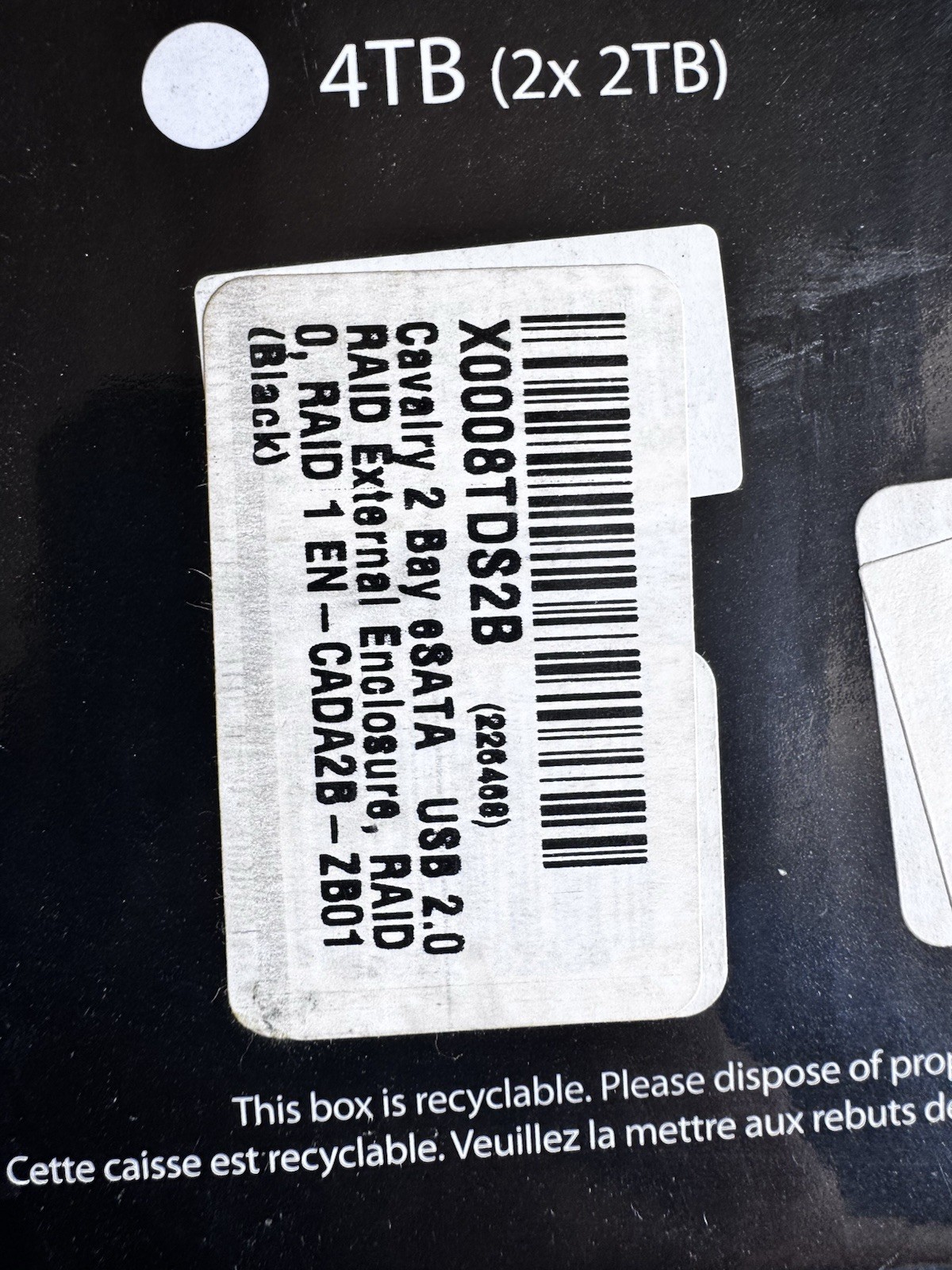 Cavalry Storage CADAZB0011420 USB/eSATA 2-Bay RAID Personal Disk Array Tested