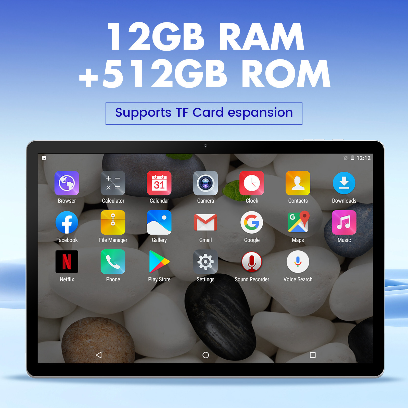 14 Inch 4G LTE Phone Call Android 12 Tablets IPS 2000X1200 12GB RAM 512GB ROM