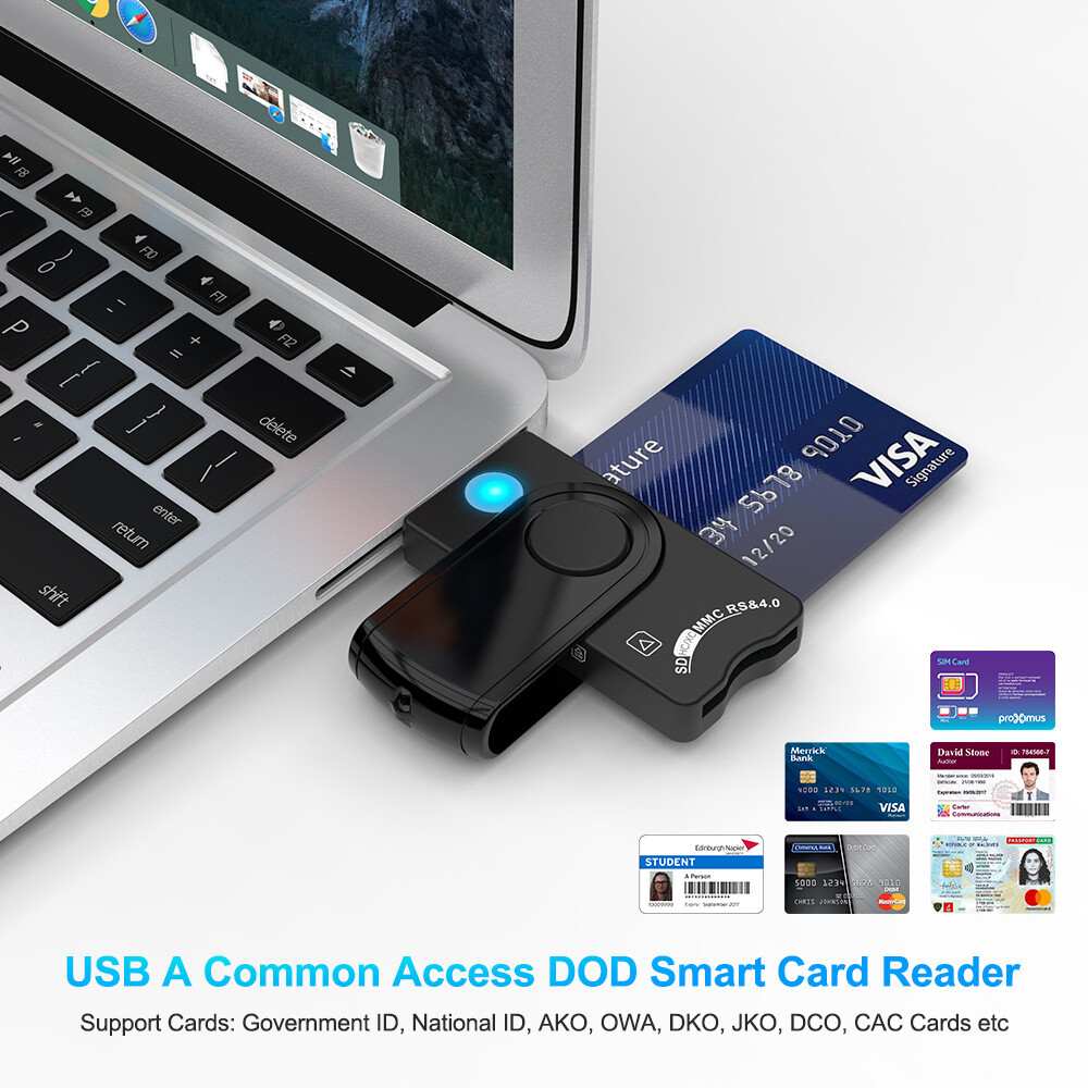 7-in-1 Smart USB Micro TF SD SIM ID Memory Card Reader DOD Adapter for PC Laptop