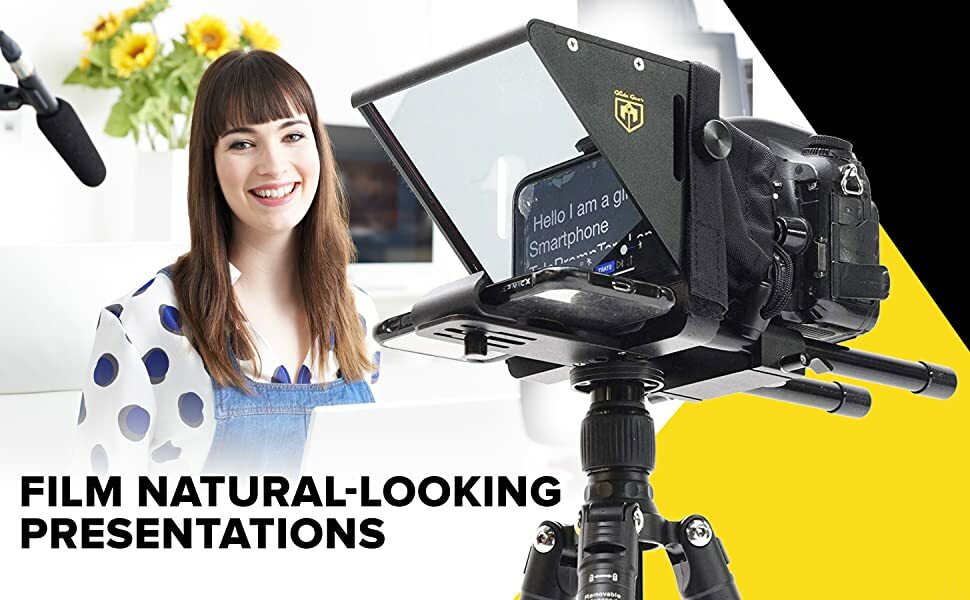 Laptop Computer Zoom Smartphone Video Camera Teleprompter Glide Gear TMP 75