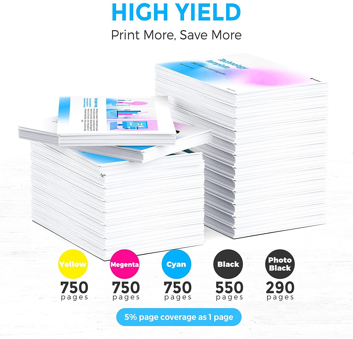 10 PK New Gen For HP 564XL Ink Cartridge Photosmart 6510 6520 7510 7520 Printer