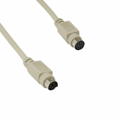 Kentek 6′ Mini DIN8 8 Pin Male to Female 28 AWG for Game Pad Mac Extension Cable