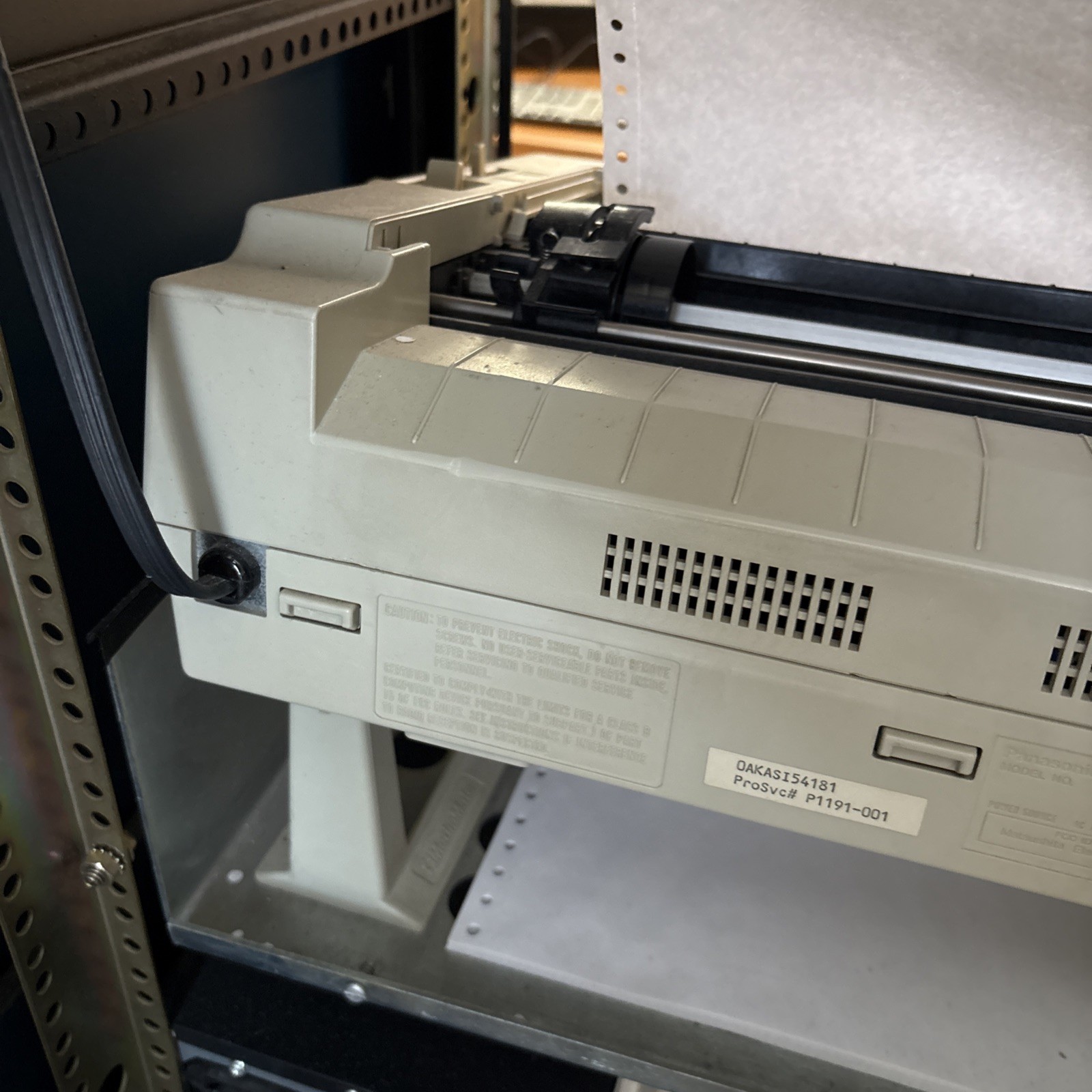 Panasonic KX-P1191 Multi-Mode Dot Matrix Printer w/ Power Cord & Cable Connector