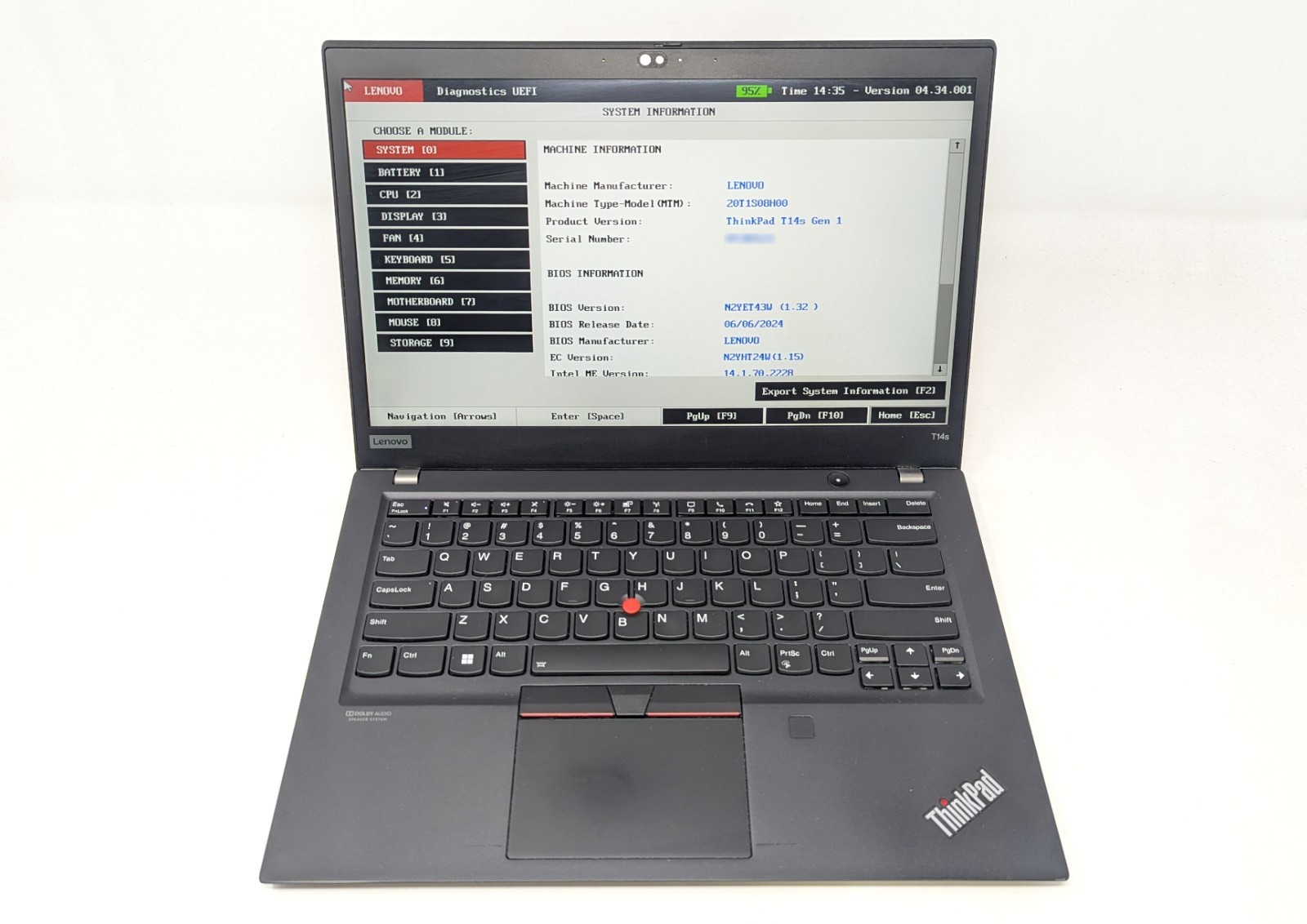 Lenovo ThinkPad T14s Gen 1 – Intel Core i7-10610U 16GB RAM 256GB SSD No OS/AC