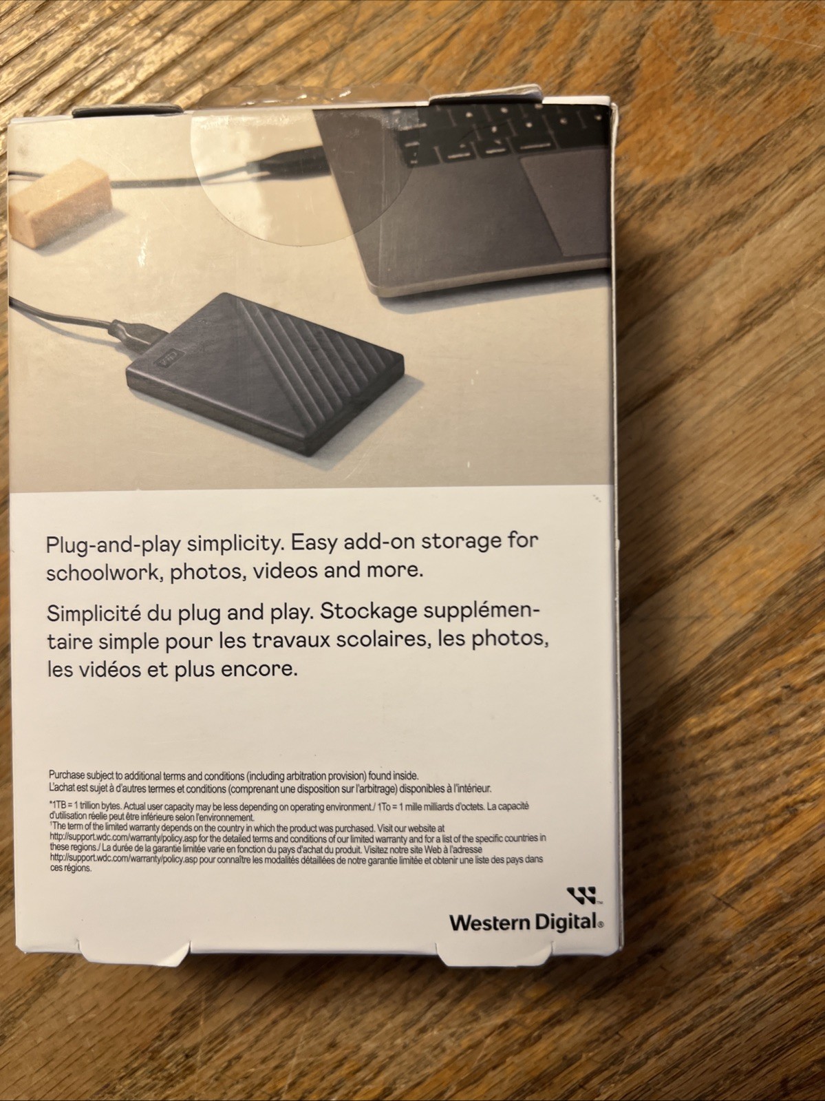 WD DRIVE PORTABLE HDD PLUG & PLAY EXTERNAL 2TB HARD DRIVE BRAND NEW SEALED