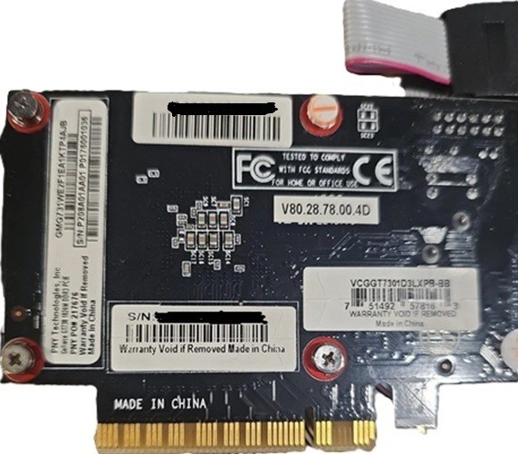 PNY Nvidia GeForce GT730 1024M DDR3 PCIE Video Graphics Card