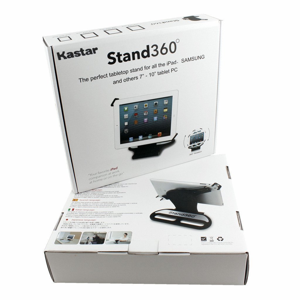 Kastar 360 Swivel Rotating Stand Holder Tabletop Stand for all 7″-10″ Tablets PC