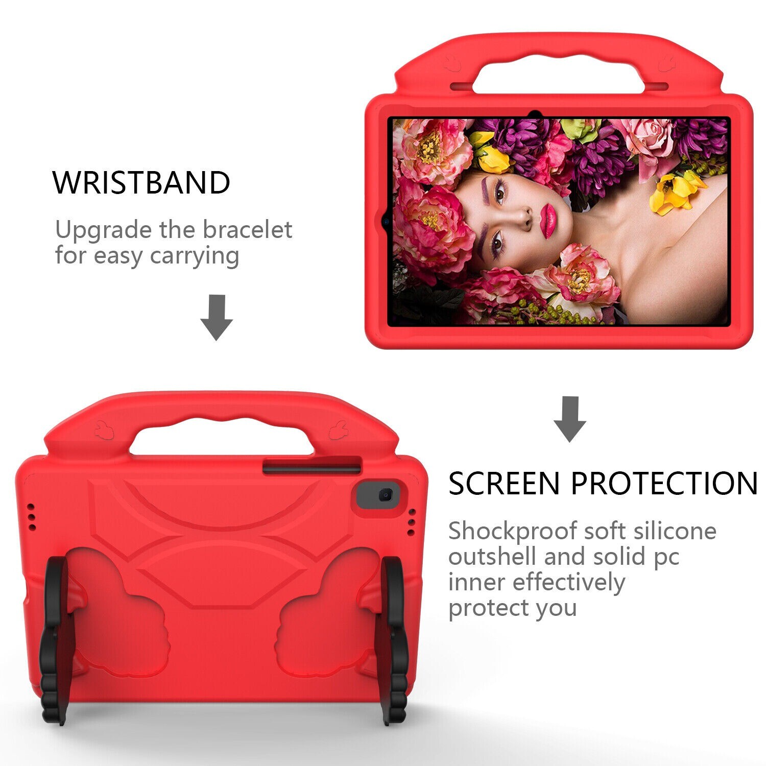 For Samsung Galaxy Tab A7 Lite 8.7″ A 8.0″ Tablet Kids EVA Foam Case Stand Cover