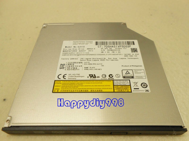 9.5mm tray-load Laptop Drive BD-ROM Blu-ray Reader DVD Drive UJ172 UJ162 UJ152