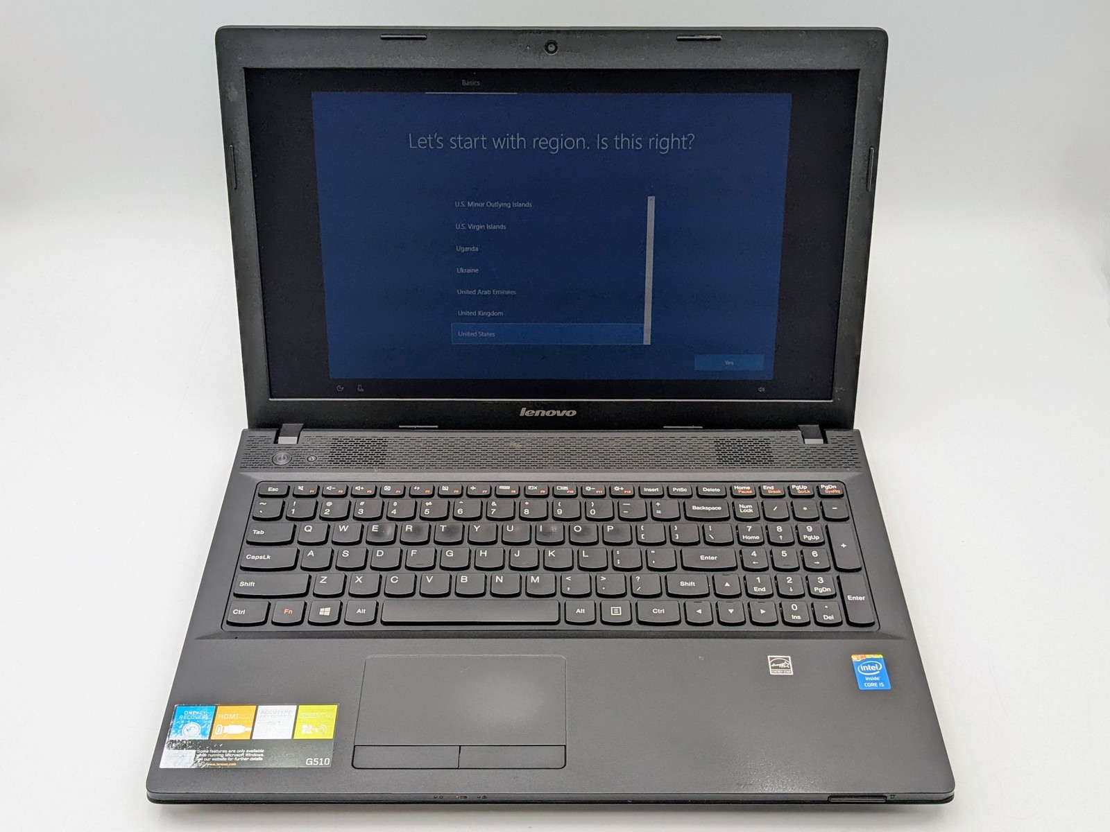 LENOVO G510 15″ HD I5-4200M 512GB SSD 8GB W10 Webcam DVD