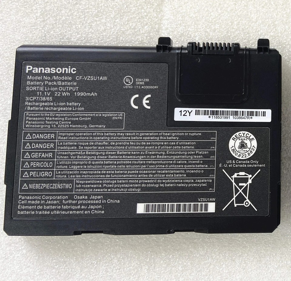 Genuine 22Wh 11.1V CF-VZSU1AW Battery For Panasonic Toughbook CF-33 CF-33MK1 NEW
