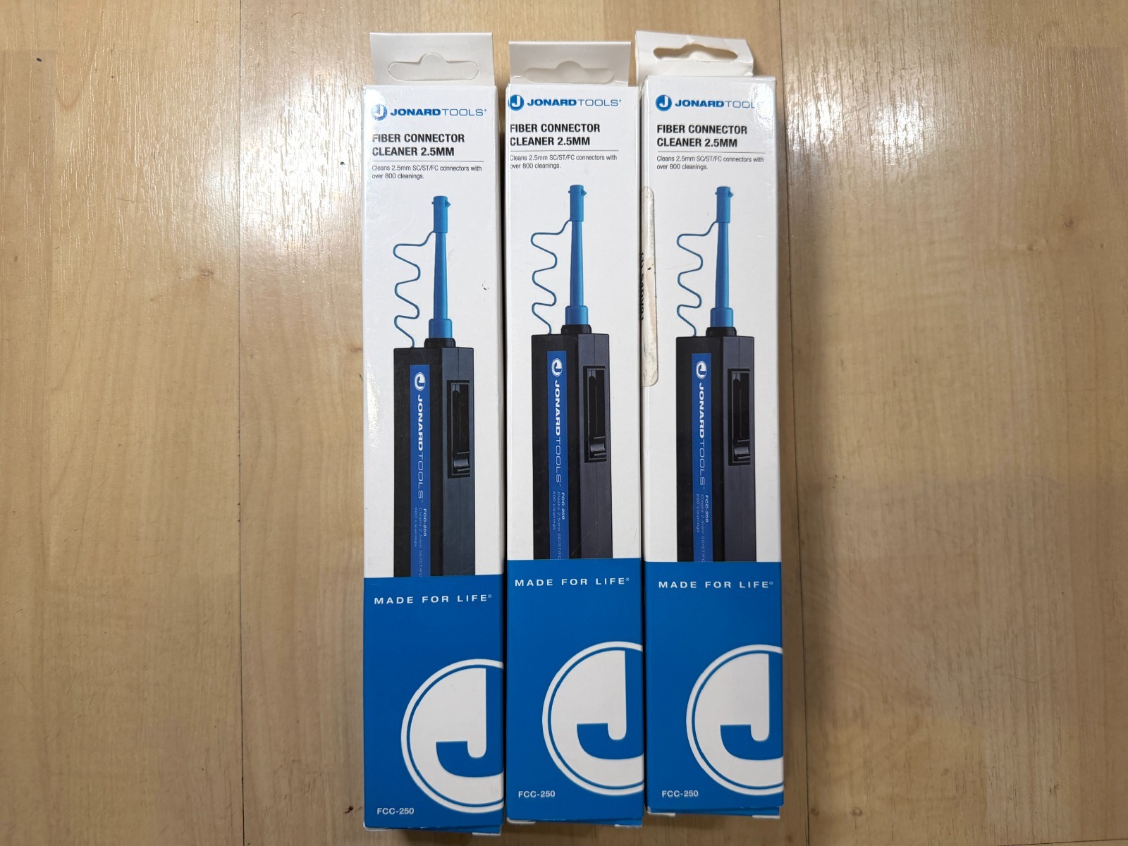 3 – JONARD TOOLS FIBER OPTIC CONNECTOR CLEANER 2.5 MM MODEL FCC-250 MU/LC