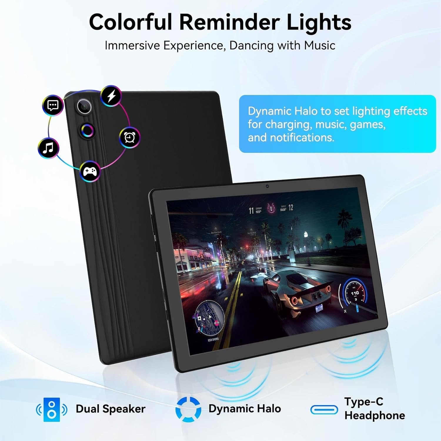 11 inch Android 15 Tablets HD Touchscreen Octa-Core 16GB+128GB Dual Camera US！
