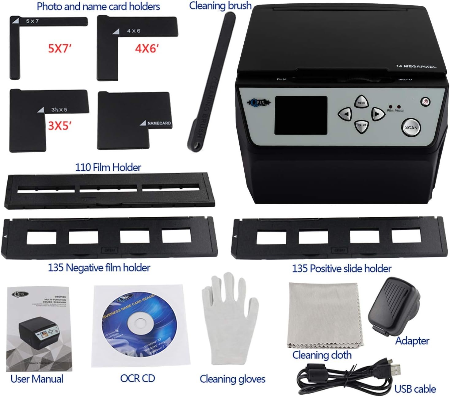 Easy-to-Use 22MP Digital Slide & Photo Scanner