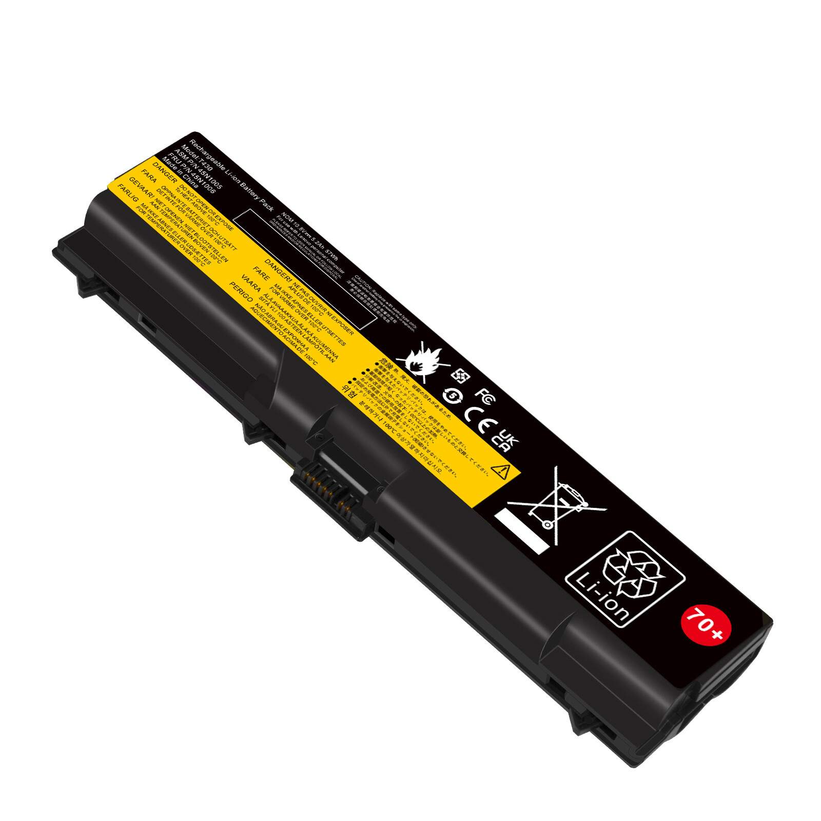 T430 45N1005 Battery for Lenovo ThinkPad 70+ T430 T530 W530 L530 W520 57Wh 70+