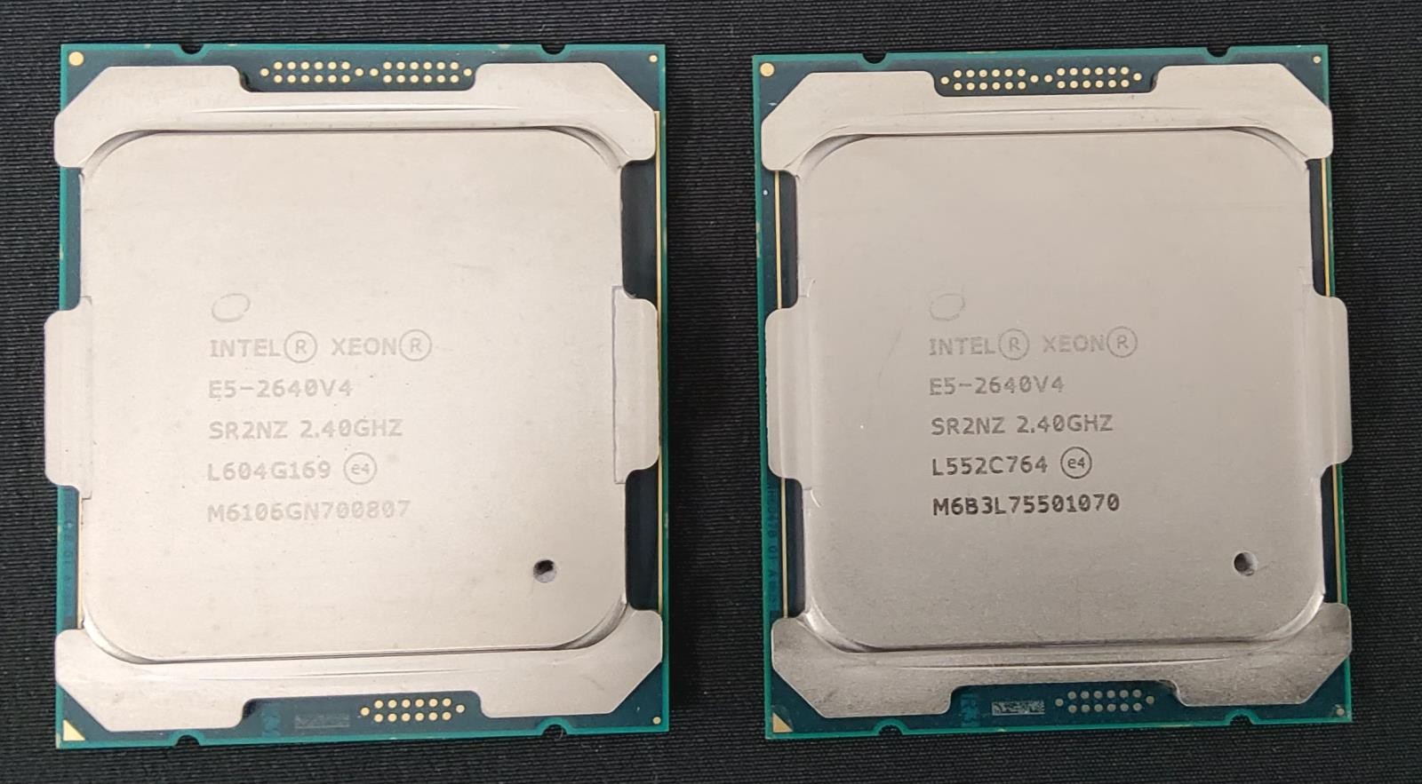 Lot of 2 Intel Xeon E5-2640 V4 2.6GHz 8-Core LGA2011-3 SR2NZ