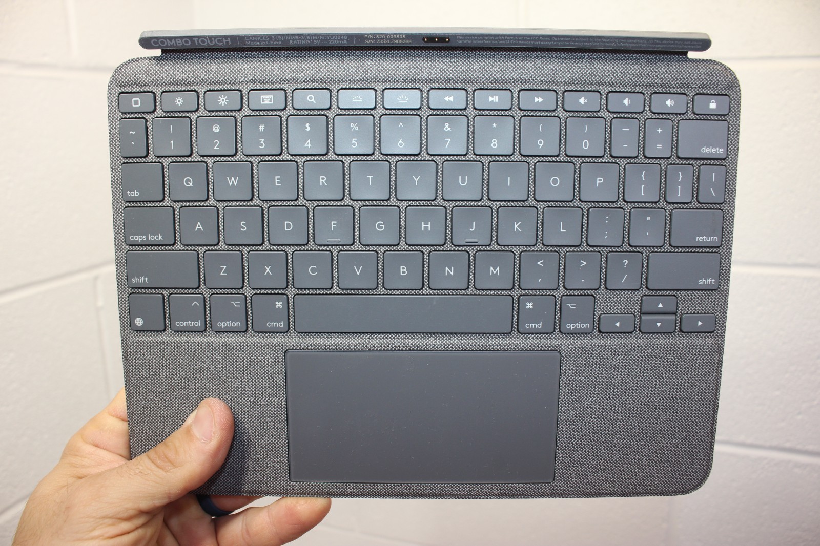 Logitech Combo Touch YU0048 for iPad Backlit PN 820-009838 KEYBOARD ONLY!!