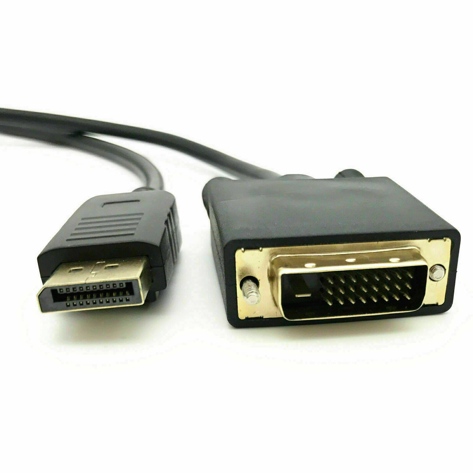 6 Feet Gold Plated DisplayPort DP to DVI-D Male Dual Link Cable Adapter 1080p