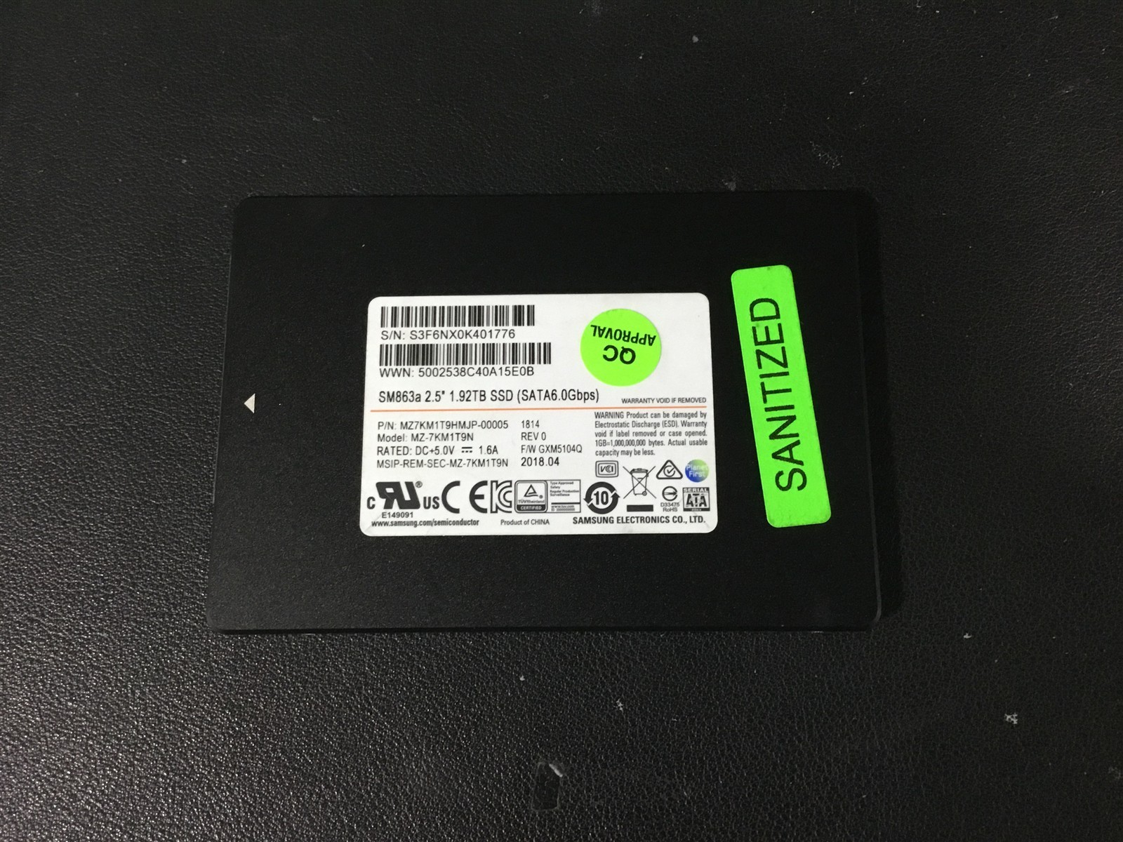 Samsung or KingFast 2.5″ SATA SSD 1.92TB-2TB (95%+ Health)