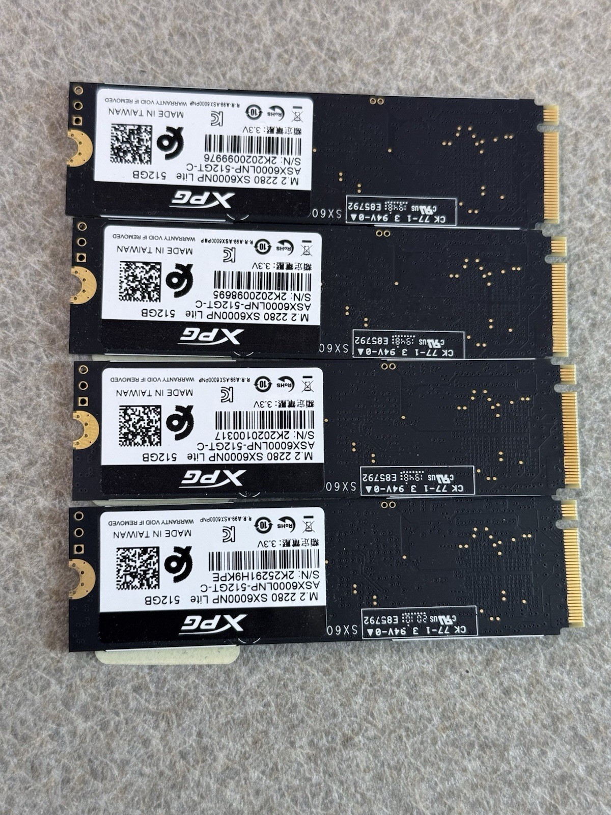ADATA XPG SX6000NP Lite 512GB NVMe M.2 2280 PCIe Gen3x4 SSD Pull Tested Wiped