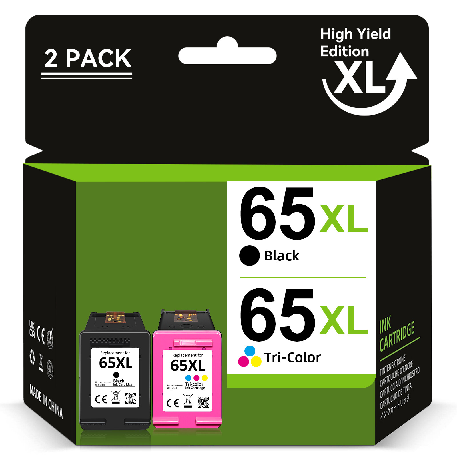 65XL Ink Cartridge Printer for HP 65 Deskjet 2600 2652 2636 ENVY 5010 5052 5055
