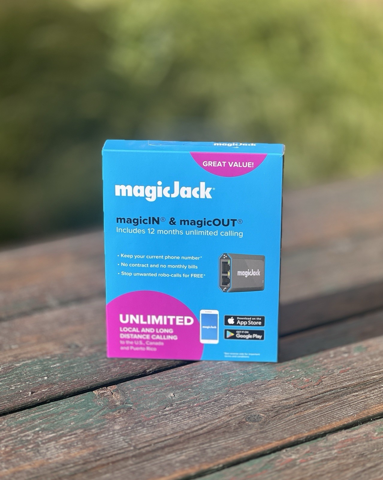 magicJack VOIP Adapter – Unlimited US & Canada Calls No Monthly Fees