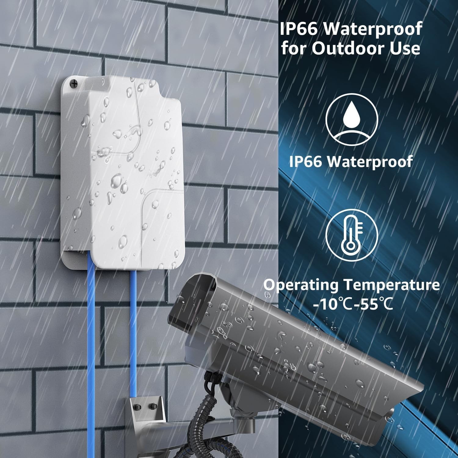 Reliable 1 in 3 Out PoE Extender for Outdoor Use – Up to 1000Mbps Speed