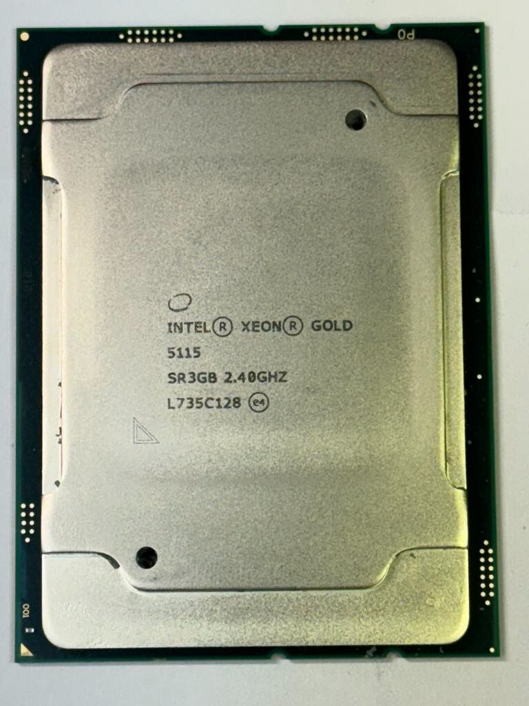 Intel Xeon Gold 5115 SR3GB 2.40GHz FCLGA3647 10 Cores 13.75MB Cache 10.4GT/s 85W