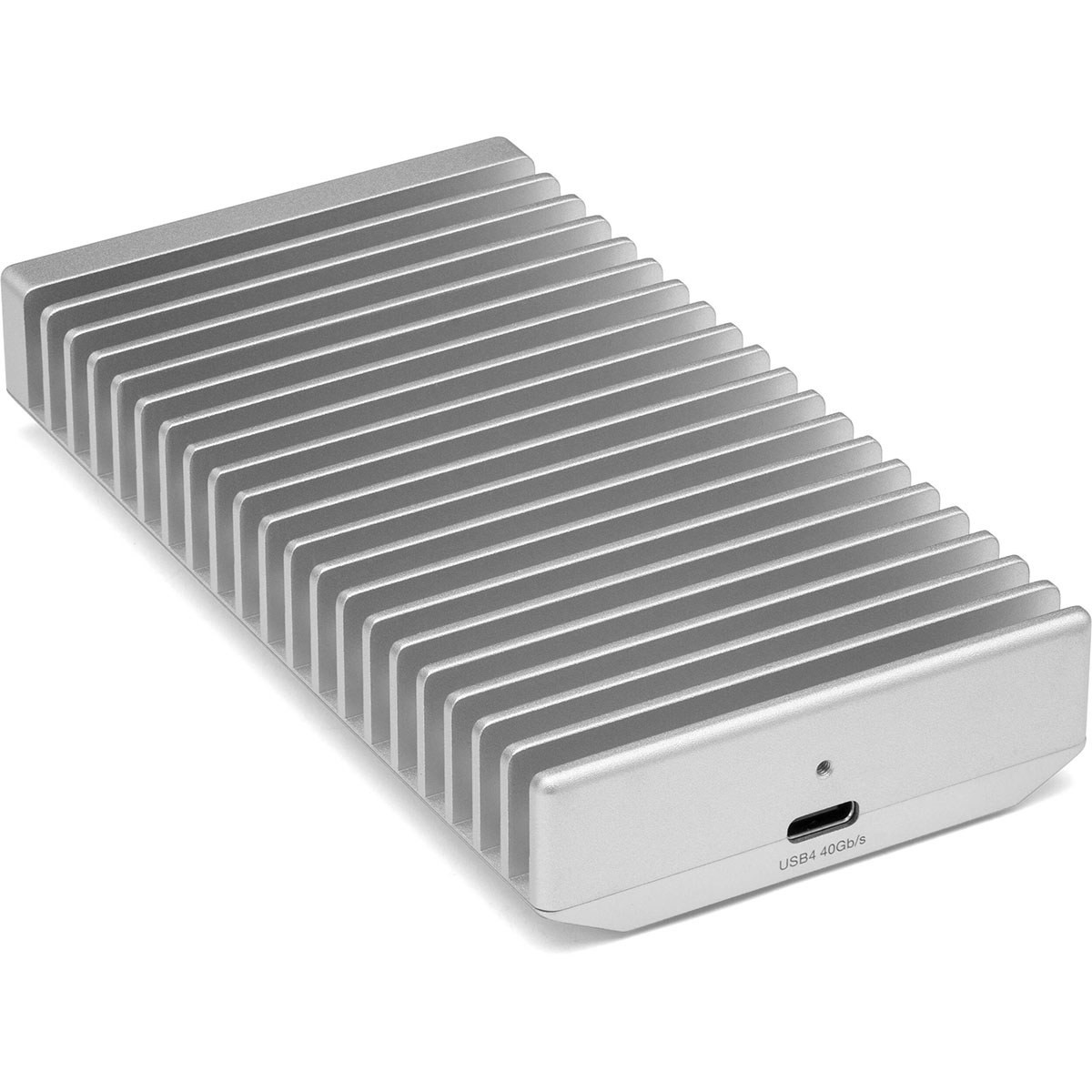 OWC Express 1M2 USB4 Portable NVMe M.2 External SSD Enclosure, Silver