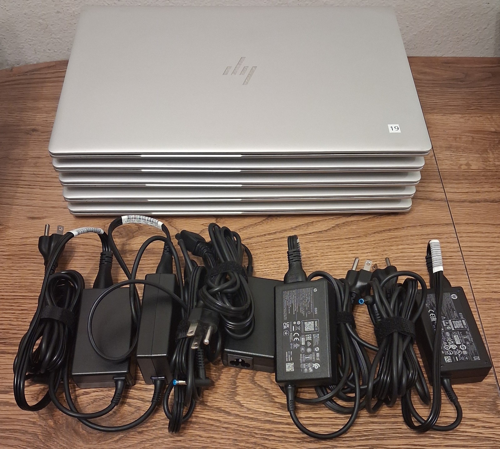 Lot of 5 HP Elitebook 850 g6 Laptop 15.6 i7-8565U 16GB DDR4 + Chargers No SSD/OS