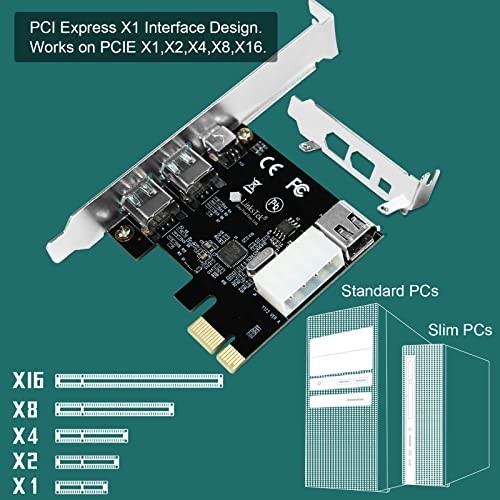 4-Port FireWire 400 Expansion Card for Windows PC, 3x 6Pin & 1x 4Pin, Cables Inc