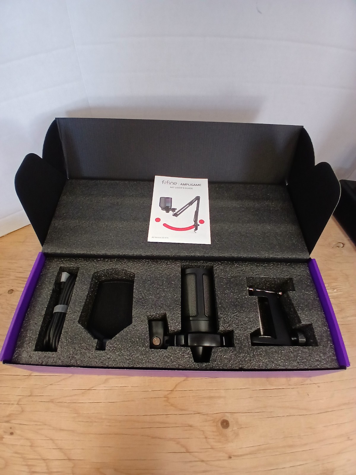 Fifine Ampligame A6T Gaming Microphone Kit With RGB Lighting Effect TESTED-WORKS