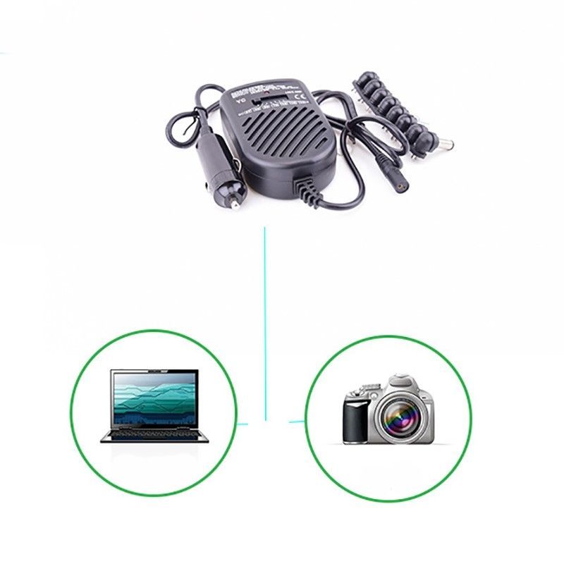 80W Universal Car Charger Power Supply Adapter For Laptop SONY HP IBM Dell US