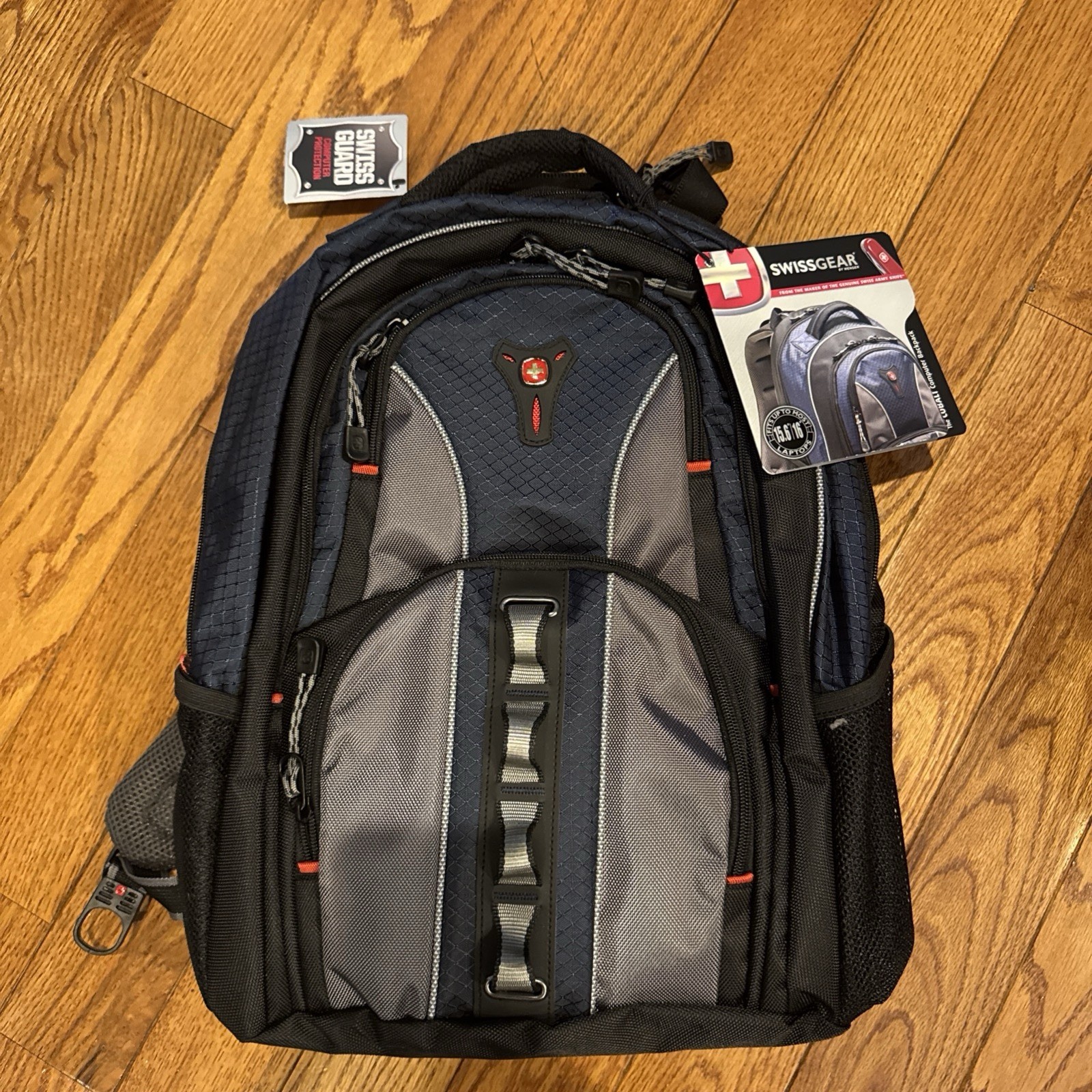 Wenger Swissgear COBALT 16″ Laptop Backpack Blue/Gray NWT
