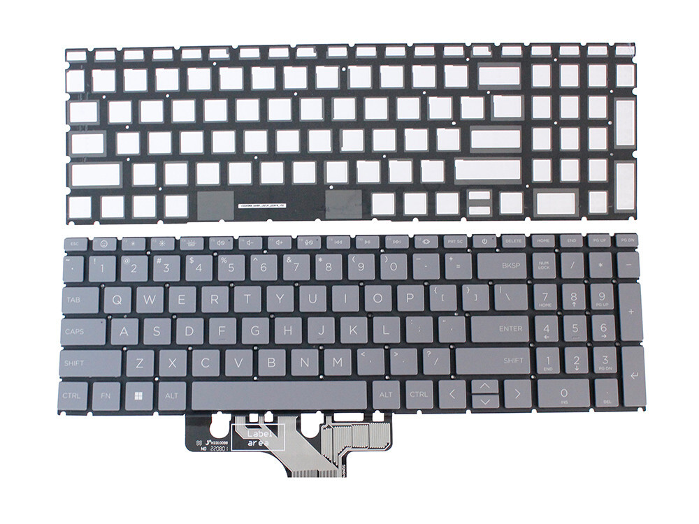 New for HP 15-fd0081wm 15-fd0083wm 15-fd0010nr 15-fd0357nr Backlit Keyboard Gray