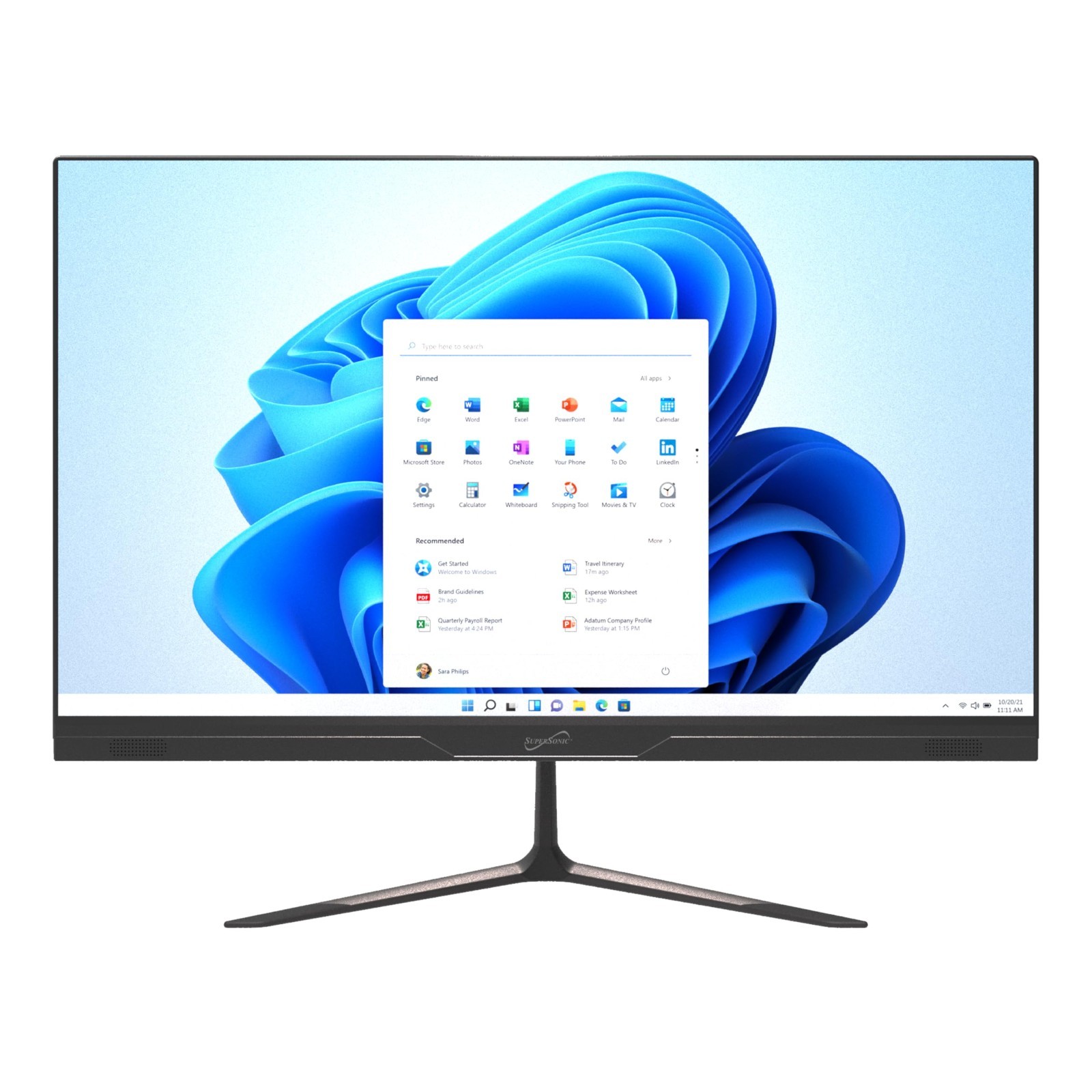 Supersonic 24″ Windows All-In-One Desktop Computer Intel N100 8GB RAM 256GB SSD