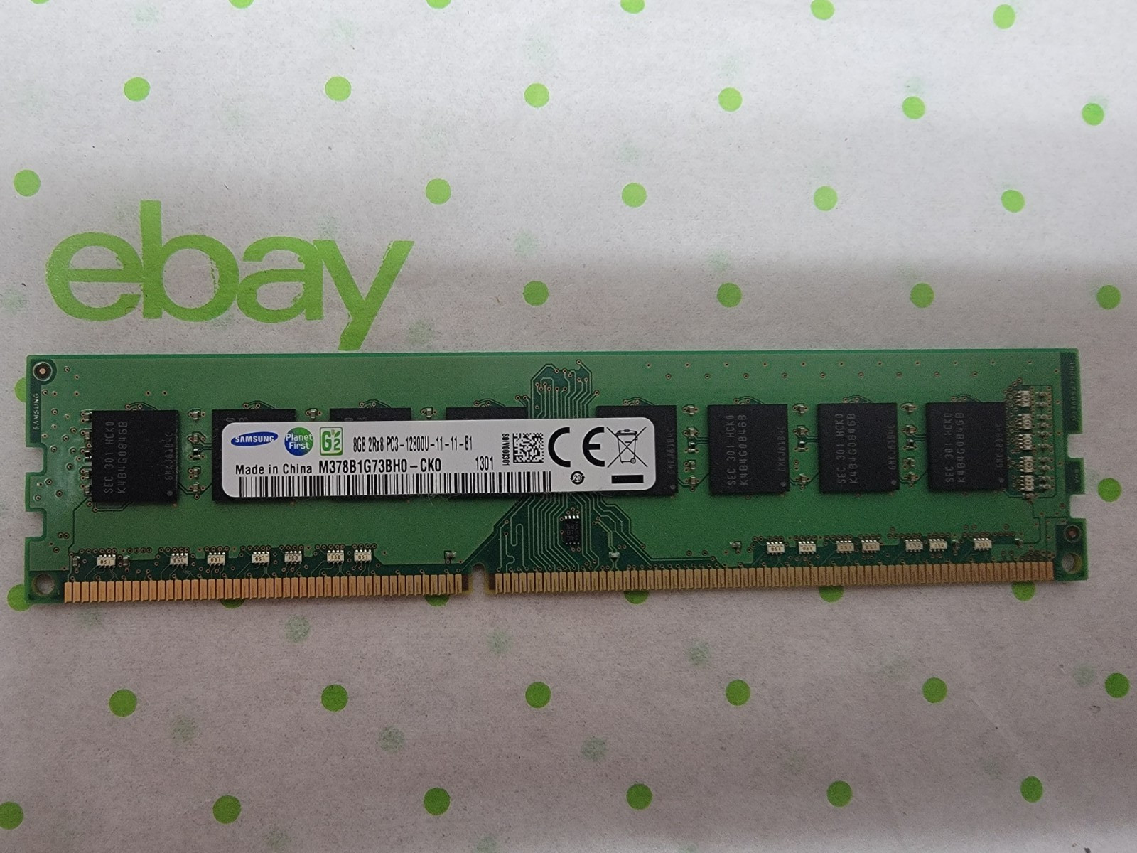 Samsung 8GB 2Rx8 PC3-12800U- Memory M378B1G73BH0-CK0