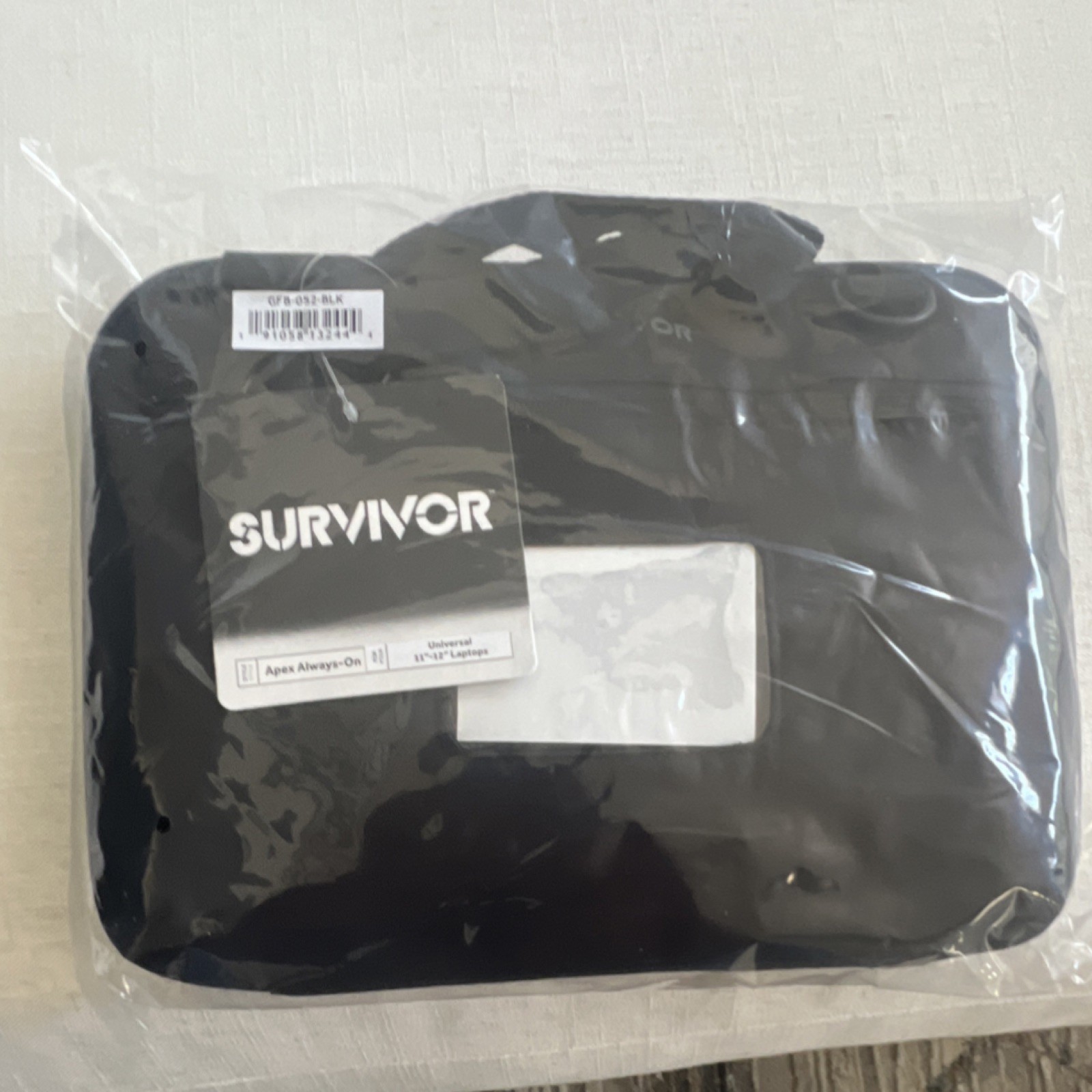 Survivor Apex Always-On Padded Neoprene Sleeve Case for 11in Laptop Black