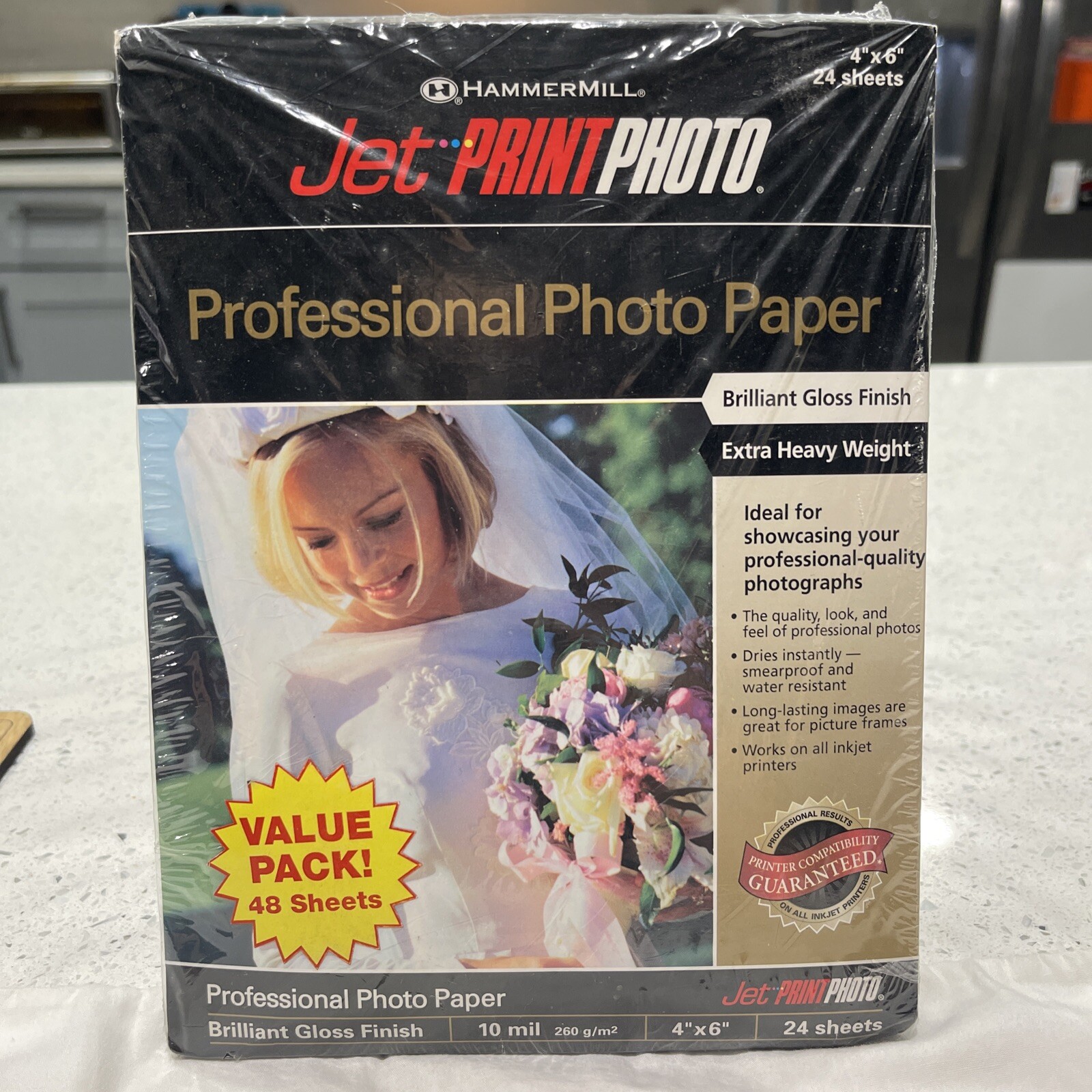 Professional Photo Paper Hammermill Jet Print 4″ x 6″ 10 mil Gloss 48 Sheets