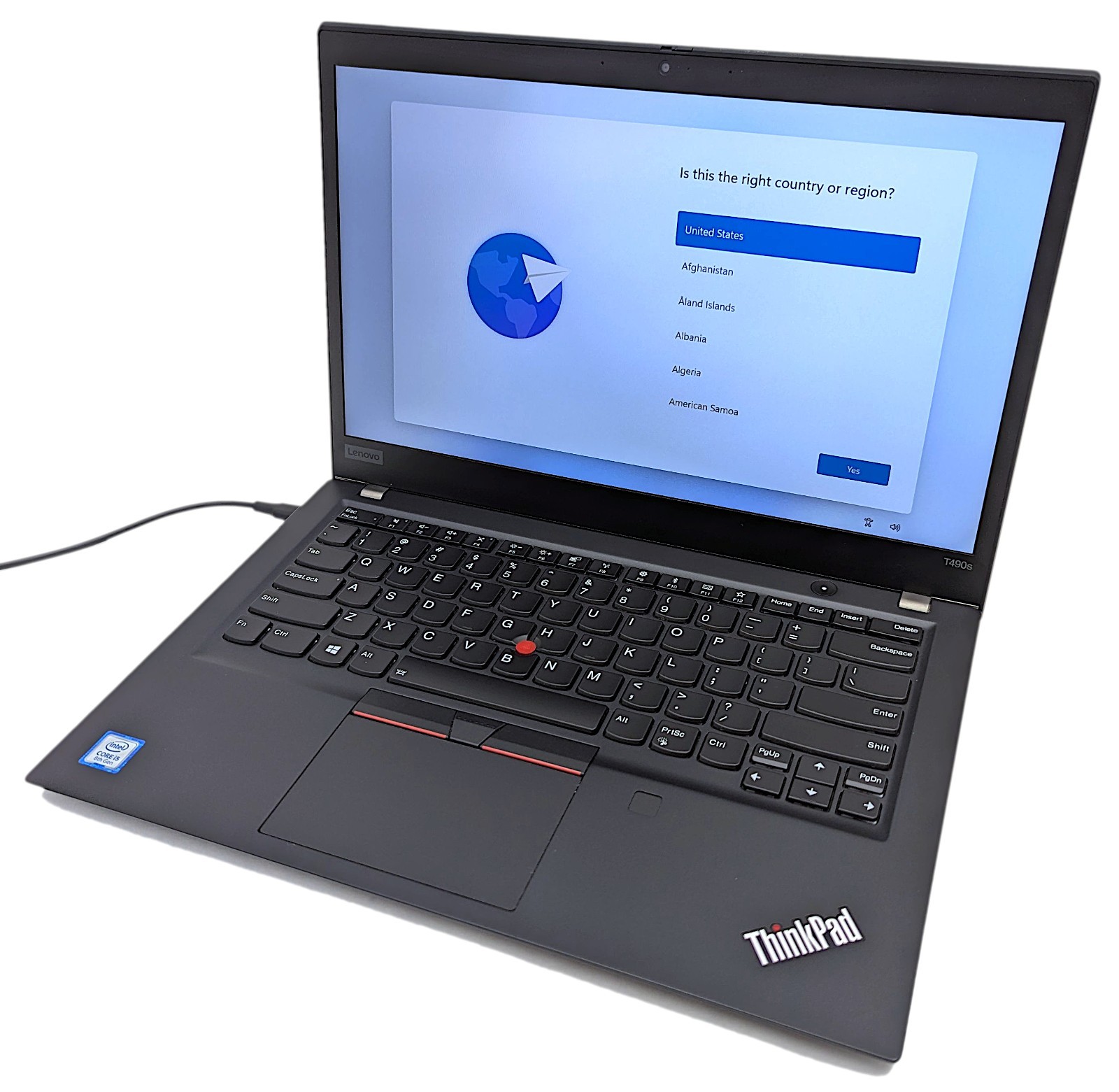 Lenovo ThinkPad T490s 14″ Laptop i5-8265U 1.60 GHz 8GB RAM 256GB NVMe Windows 11