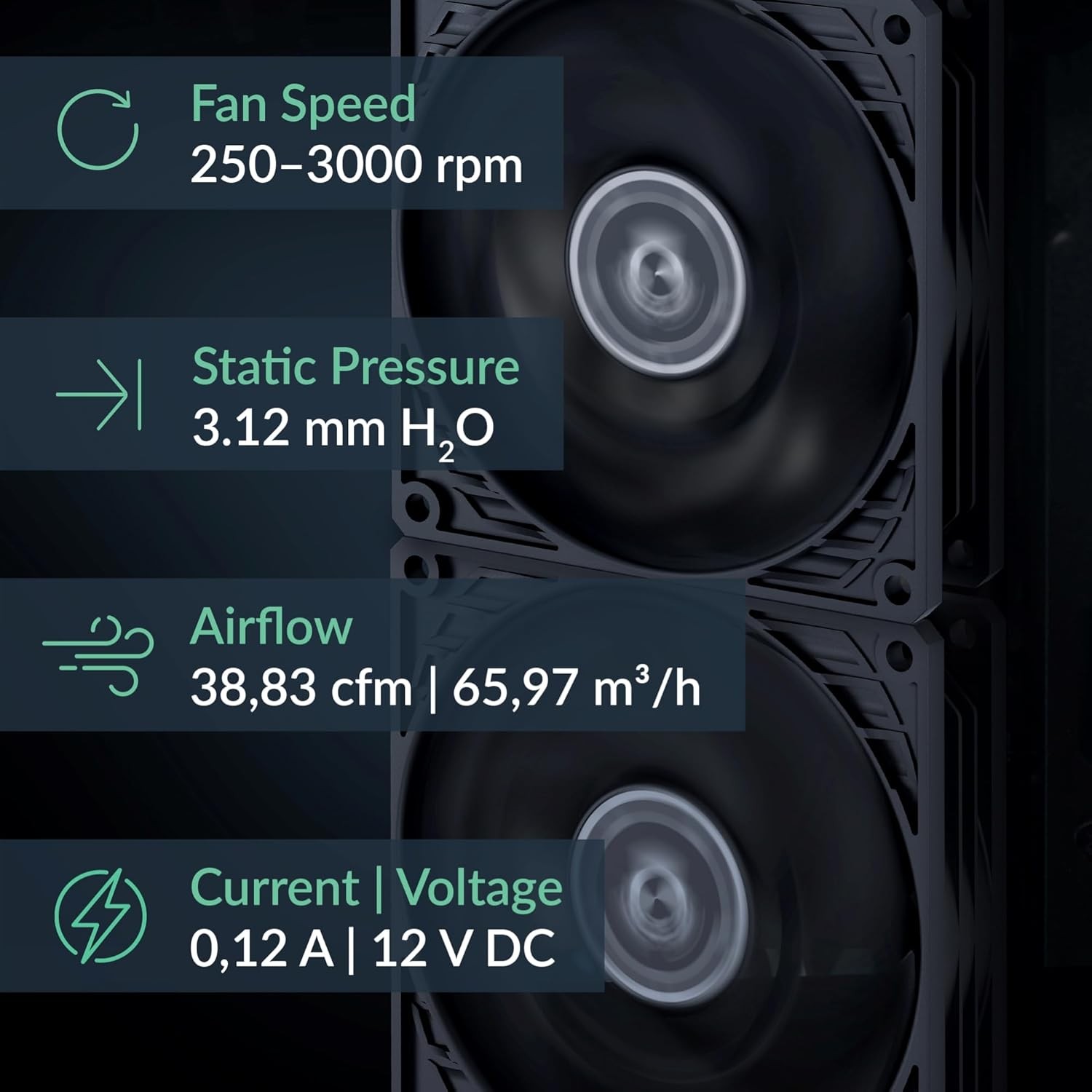Arctic P9 PWM PST CO Case Fan Dual Ball bearing PWM (Black) ACFAN00299A