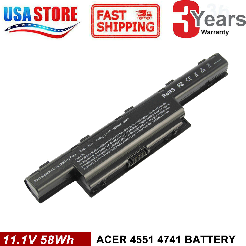 Battery for Gateway 4741 AS10D AS10D31 AS10D41 AS10D51 AS10D71 AS10D75
