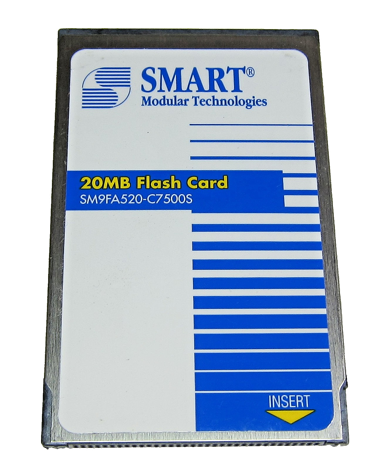 Genuine SMART 20Mb PCMCIA Linear Flash Memory Card SM9FA520-C7500S