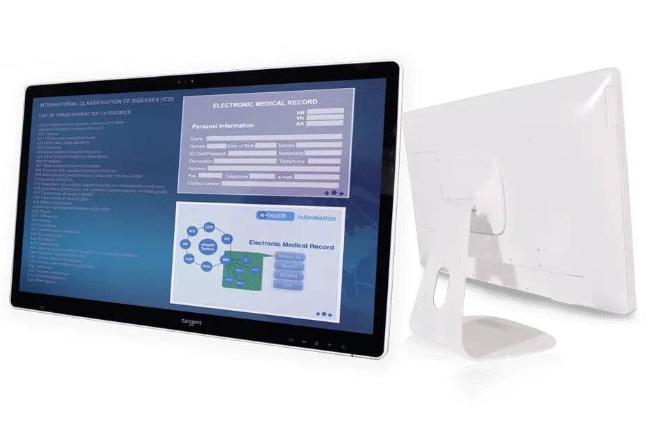 Tangent Medix M24T 24″Touch Medical Computer IP65 Antimicrobial Fanless UPS RFID