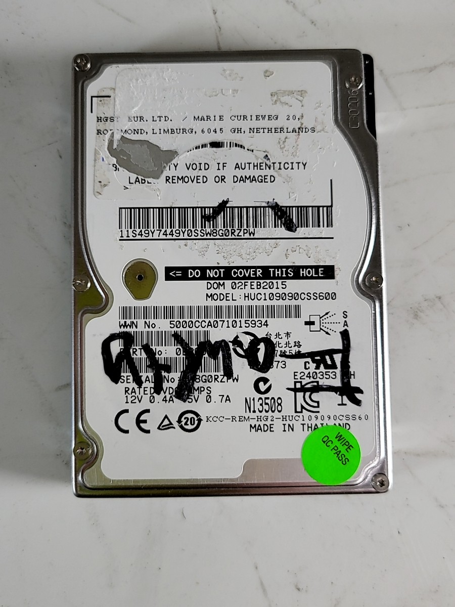 IBM HGST HUC109090CSS600 0B26018 Hard Drive 2.5″ 900GB SAS