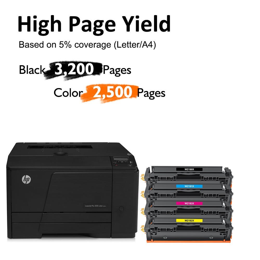 4PK 218X Toner Cartridge for HP Color LaserJet Pro MFP 3301fdw 3201dw 3301sdw