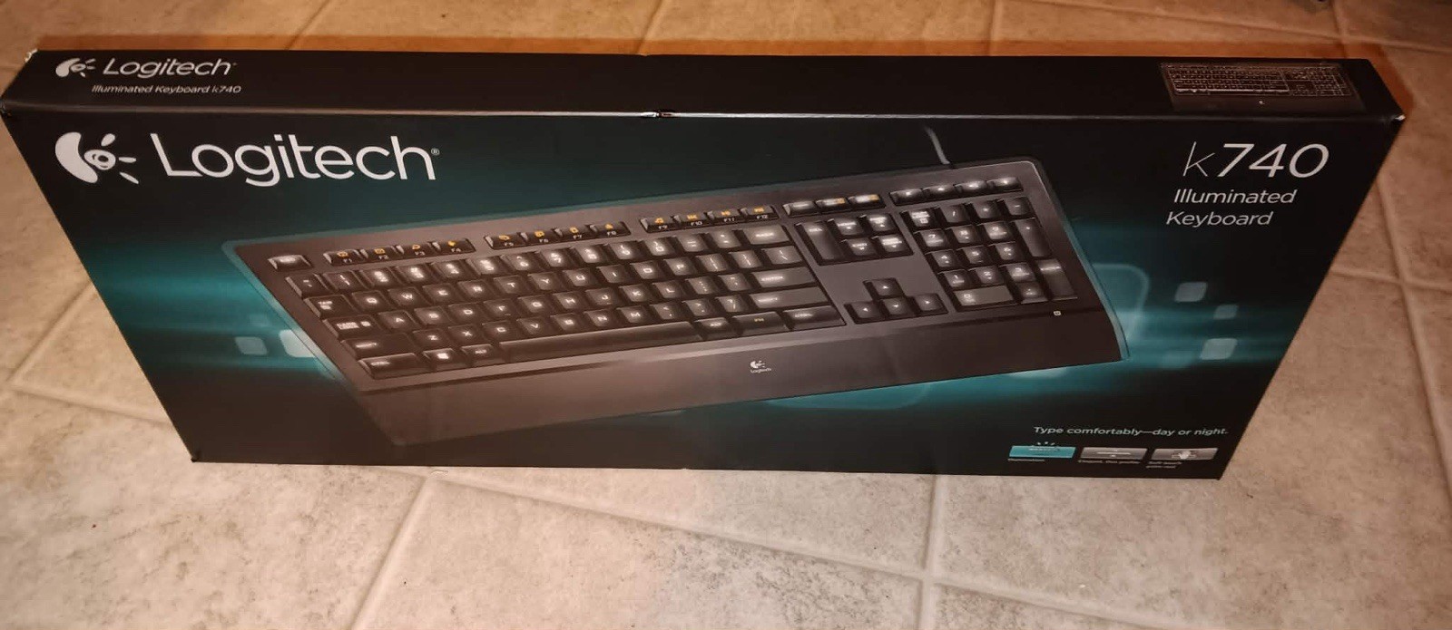Logitech k740 keyboard Illuminated ultra thin wired *BRAND NEW IN ORIGINAL BOX *