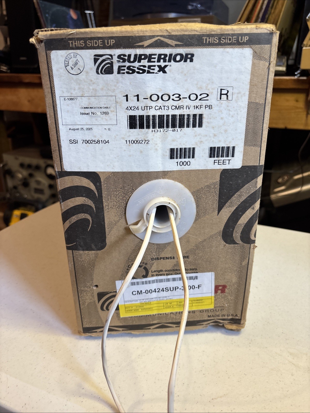 Superior Essex 11-003-02 Cat3 Outdoor Cable Approx 1000 Feet